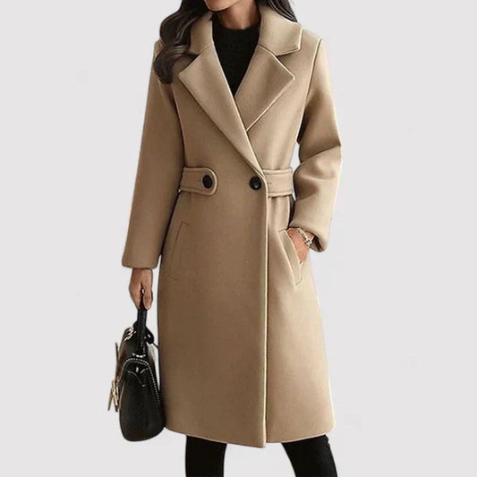 Wool Coat with Belt