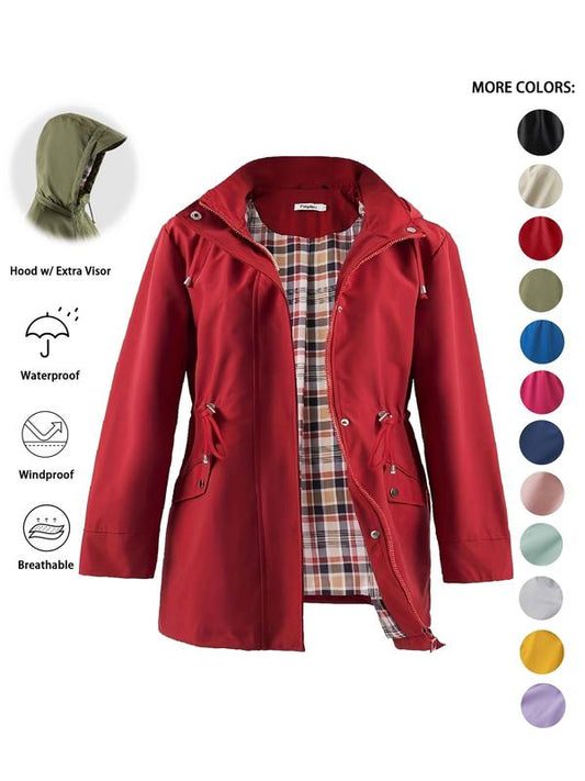 Lightweight Hooded Trench Coat for Casual Outings