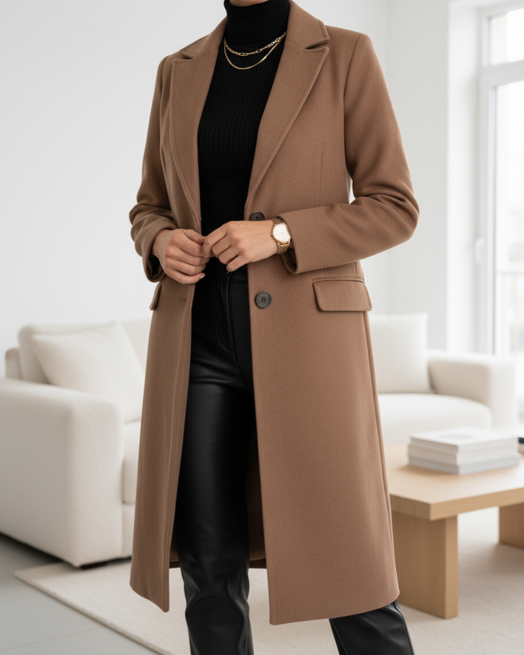 Tailored Long Elegant Coat