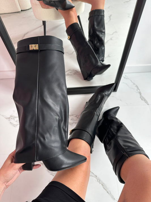 Black Leather Boots