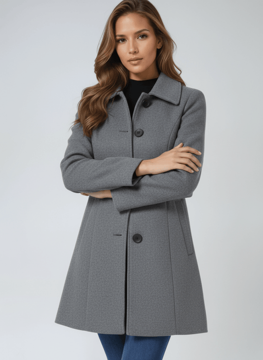Single-Button Winter Coat